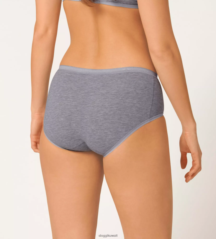 كلسون | sloggi الأساسية + كلسون ميدي نحيف مزيج رمادي Z6Z2B598