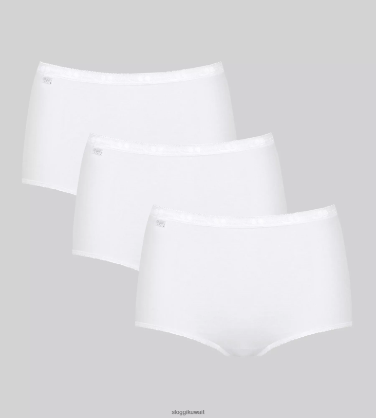 كلسون | sloggi الأساسية + كلسون ماكسي نحيف أبيض Z6Z2B60