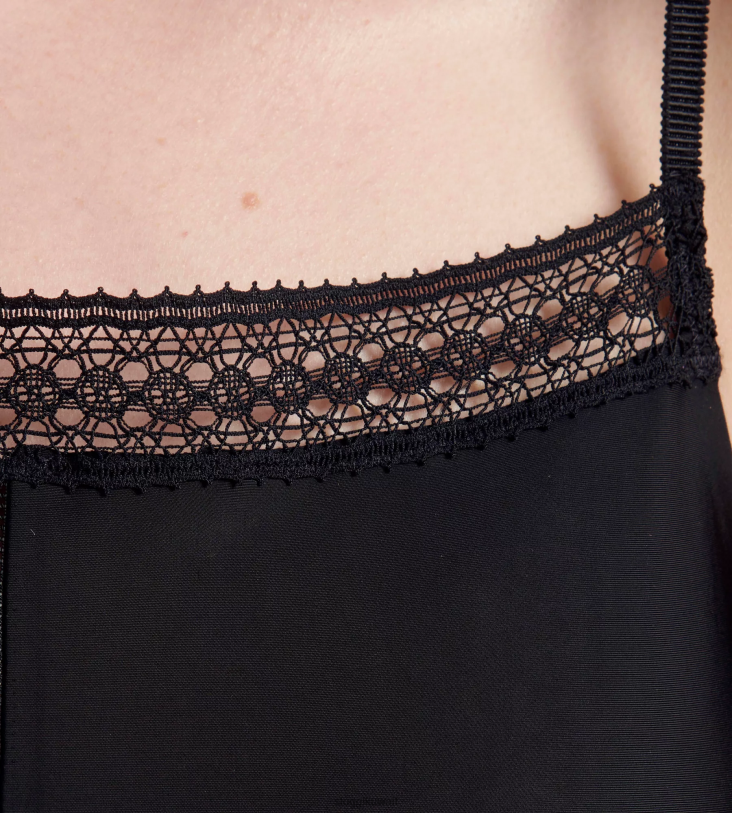 ملابس مريحة | sloggi قمة رقيقة مع الأشرطة السباغيتي نحيف أسود Z6Z2B660