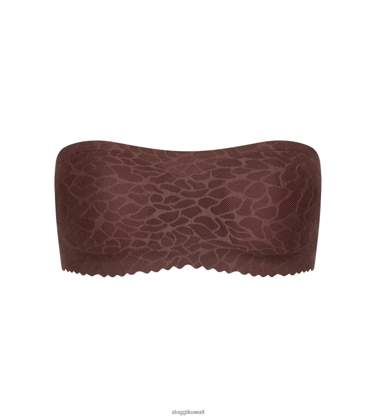 حمالات الصدر | sloggi حمالة صدر من الدانتيل بدون ملمس نحيف بني خشب الأبنوس Z6Z2B676