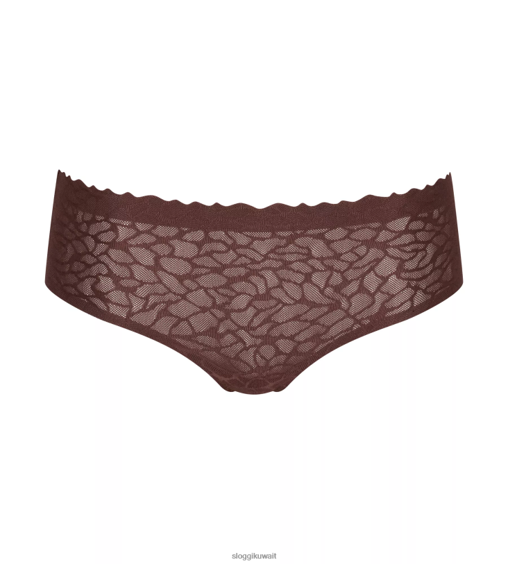 كلسون | sloggi ملابس داخلية محببة من الدانتيل بدون ملمس نحيف بني خشب الأبنوس Z6Z2B699