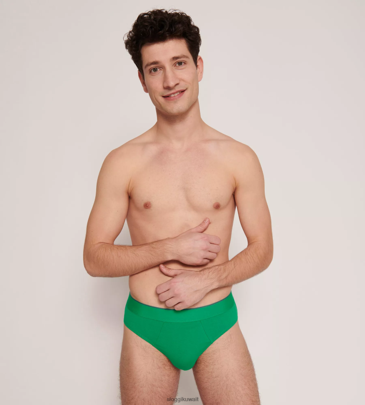 ثياب داخلية sloggi ملخصات ميدي متجدد الهواء من أي وقت مضى رجال مزيج الضوء الأخضر Z6Z2B764