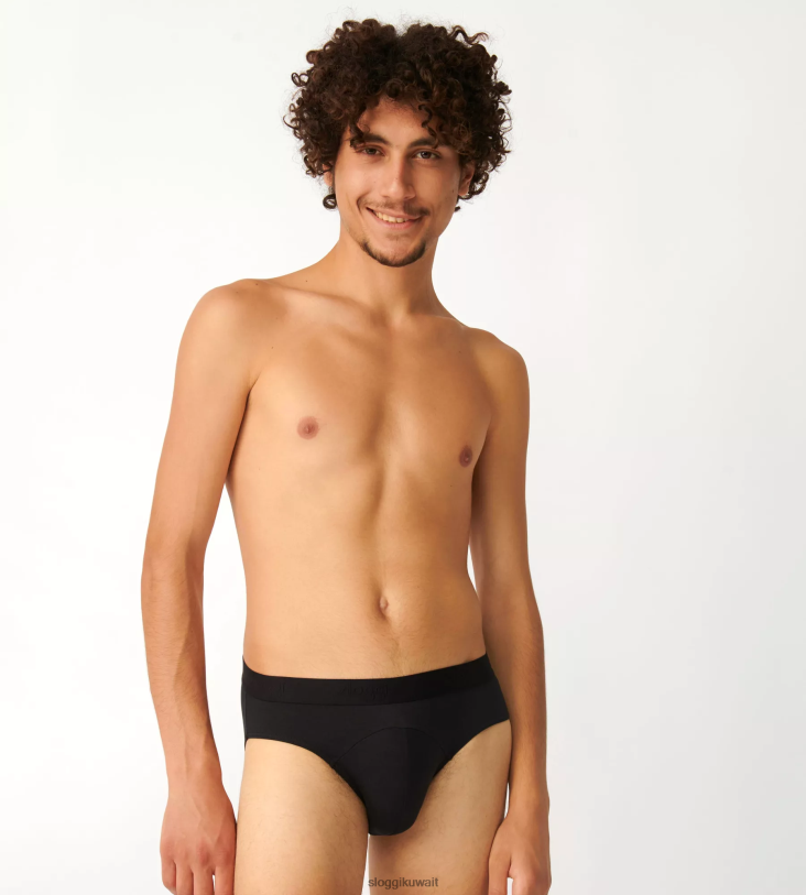 ثياب داخلية sloggi ملخصات ميدي الناعمة من أي وقت مضى رجال أسود Z6Z2B766