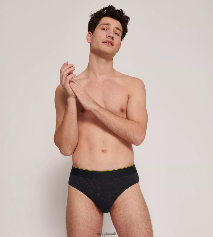 ثياب داخلية sloggi ملخصات ميدي متجدد الهواء من أي وقت مضى رجال أسود Z6Z2B862