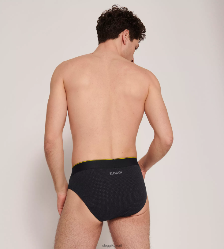 ثياب داخلية sloggi ملخصات ميدي متجدد الهواء من أي وقت مضى رجال أسود Z6Z2B862