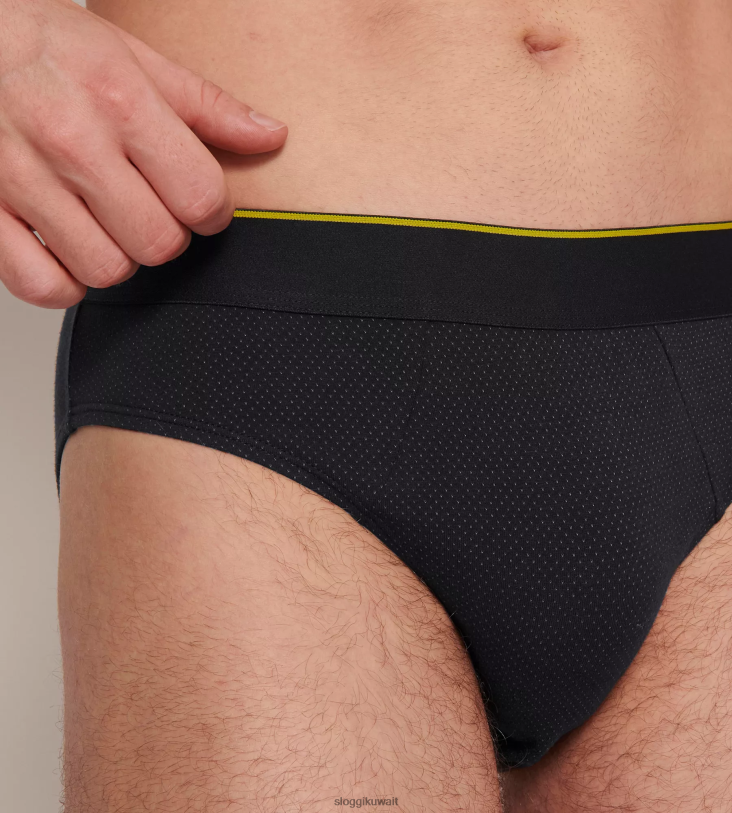 ثياب داخلية sloggi ملخصات ميدي متجدد الهواء من أي وقت مضى رجال أسود Z6Z2B862