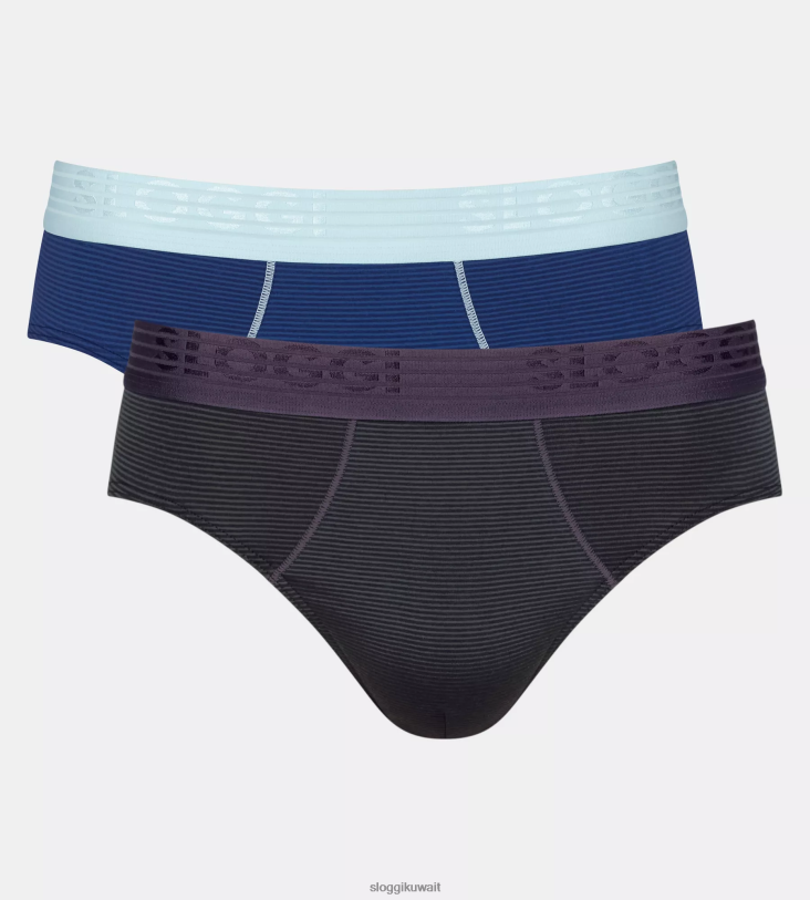 ثياب داخلية sloggi ملخصات ميدي باردة من أي وقت مضى رجال الأزرق - مزيج الظلام Z6Z2B865